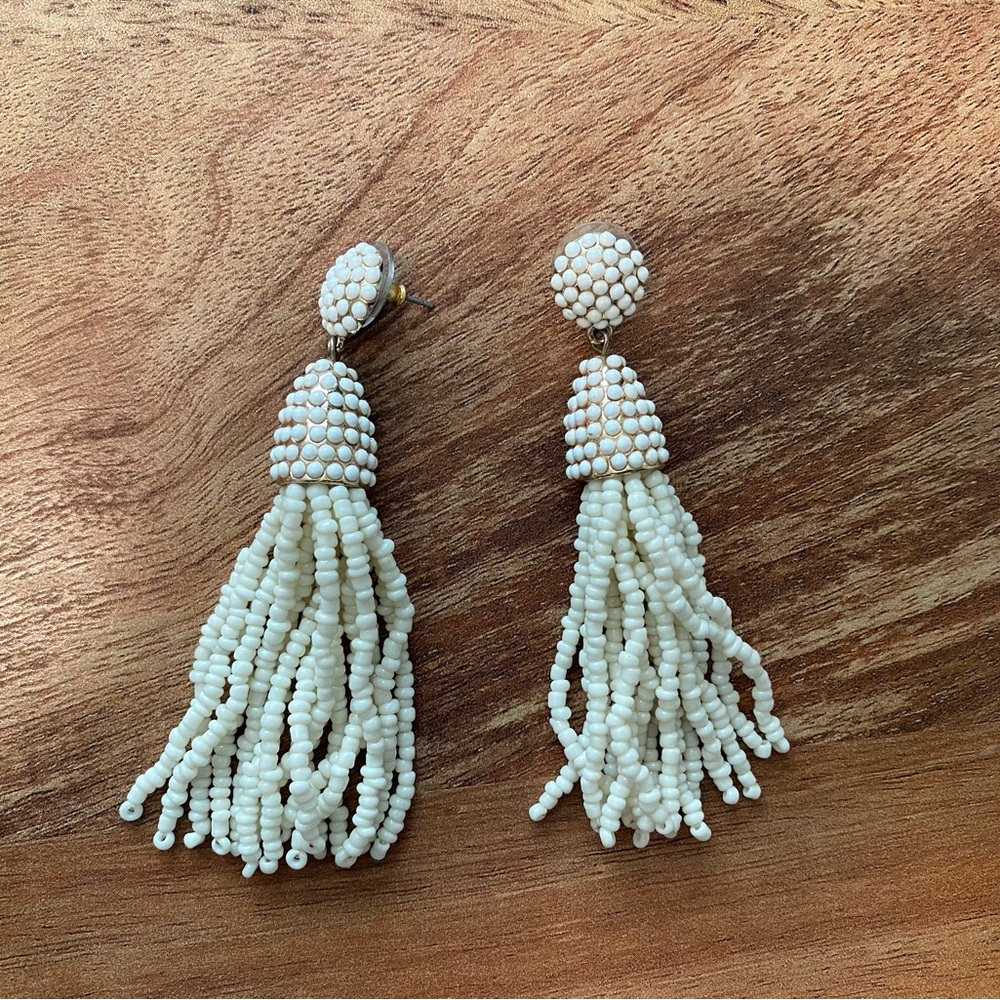 Baublebar beaded tassel earrings